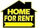 HS - Home For Rent Signs Bk & Yel 18 x 24 House