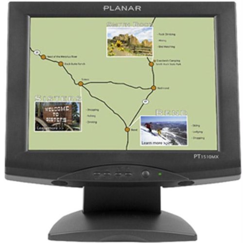 New Planar 15 Inch Black Touchscreen Lcd Monitor 