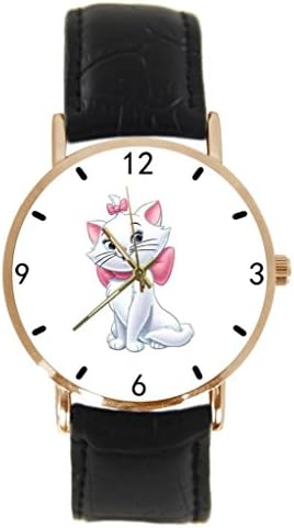 Ajaja DISNEY CAT MARIE Custom Design Fashion Stainless Steel Gold Watch Men And Women - The Best Gift