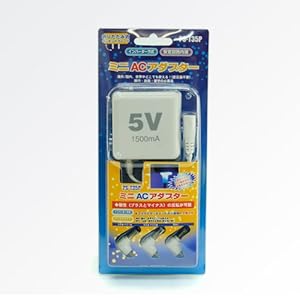 【クリックで詳細表示】ミニACアダプター PS-T35P WH 5V 1500mA