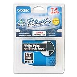 BROTHER INTERNATIONAL CORP / BRTTZ345 / TZ Cartridge for P-Touch Labelers, 3/4w, White on Black / Sold as 1 EA