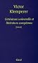 Litt�rature universelle et litt�rature europ�enne