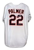 Jim Palmer Autographed/Hand Signed Baltimore Orioles White Majestic Throwback Jersey Inscribed ''HOF