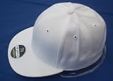 New Yupoong plain fitted hat cap era White  - Size 57cm