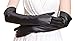 Simplicity Women's Sexy Shiny Liquid Wet Long Black Gloves