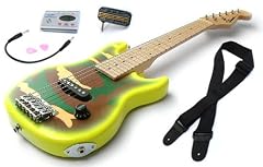 Green Camouflage Childrens Guitar Package: 1/2 size Childs Electric Guitar for Kids Beginners aged 5-9, Headphone Amp, Tuner, Patch Lead, Plectrums and Guitars Strap