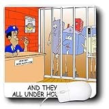 Londons Times Funny Society Cartoons - House Arrest - Mouse Pads