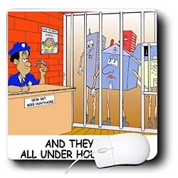 Londons Times Funny Society Cartoons - House Arrest - Mouse Pads