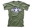 MILITARY GEAR - ARMY AIR CORP - Olive Vintage Distressed T-shirt