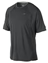 Nike Charcoal Dri-FIT UV Essential Mens Running Shirt