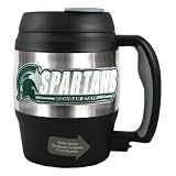Michigan State Spartans MSU NCAA 52Oz. Stainless Steel Macho Travel Mug With Bottle Opener