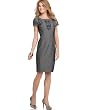Evan Picone Dress, Cap Sleeve Ruffled Sheath