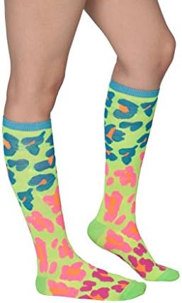 Cute Crocs Women's Funky Printed Colorfull Knee-High Socks Style 2 - 8 Pack