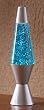 Lava Lite 14-1/2-Inch Classic Glitter Lamp, Blue with Silver Glitter
