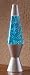 Turquoise Blue Glitter Lava Lamp