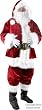 Adult High Quality Santa Claus Costume (Size:Std)