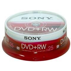 Sony 25DPW120ASP DVD+RW Rohlinge (4x Speed, 4,7GB, 25er Spindel)