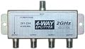 2 GHz 90dB 4-Way F-Pin Splitter 1-DC Passing