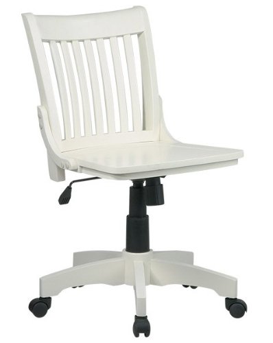 Office Star 101ANW Deluxe Armless Bankers Office Chair