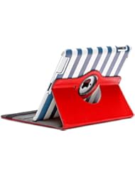 Aduro ROTATA CABANA Pattern 360 Degrees Rotating Stand Case for Apple iPad 2, iPad 3 and iPad 4th Generation (Retail Packaging)
