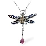 Clockwork Darter Steampunk Dragonfly Necklace