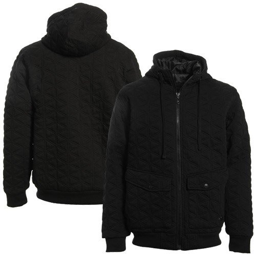 O'Neill Storm Black Full Zip Quilted Hoodie