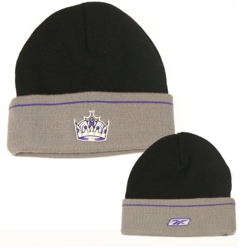 Los Angeles Kings Black/Gray 2-Tone Cuffed Knit Hat