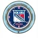 NHL New York Rangers Neon Clock - 14 Inch Diameter for Your Bar or Game Room