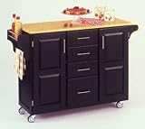 41fMwQbXkUL. SL160  Kitchen Island Lighting|Home Styles 9100 1041 Large Cabinet Kitchen Cart