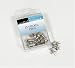 Kitchen & Housewares : Pack of Nickel plated silver coloured metal push pins