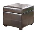 Furniture online: Modus Furniture Urban Seating Storage Cube, Chocolate Leatherette