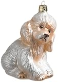 Ornaments To Remember Poodle (White) Hand-Blown Glass Ornament