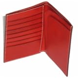 Ferrari tan leather breast wallet red