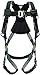 Miller Revolution Full Body Safety Harness with Quick Connectors, Front D-Ring, Side D-Rings & Pad, 2X & 3X, 400 lb. Capacity (RDTFD-QC-DP/XXL/XXXLBK)
