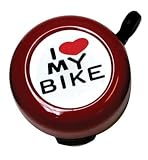 Pyramid I Love My Bike Bicycle Bell, Red