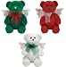 Ty Beanie Babies - Hark the Angel Bears (Set of 3 - Green, White & Red)