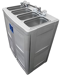 sink portable compartment water concession mobile sinks catering kitchen commercial truck outdoor trailer carts