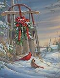 Winter Red Birds Jigsaw Puzzle