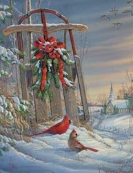 Winter Red Birds Jigsaw Puzzle