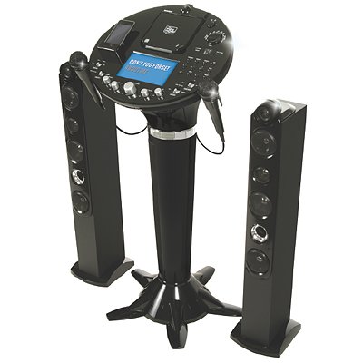 The Singing Machine iSM-1028 CDG Pedestal Karaoke System with 7 LCD, Video Camera, & iPod Dock
