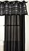 Stylemaster Fiesta Faux Silk Grommet Valance with Sequin Organza Onyx, 56-Inch by 18-Inch
