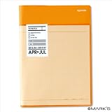 2012手帳・スケジュール帳【A5正寸・マンスリー・4月始】ポケット/オレンジ(H)