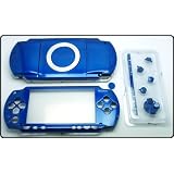 Metallic Blue - Sony PSP 1000 Full Housing Shell Cover Replacement with Button Set