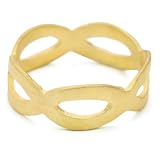 SKU Jewelry Gold-Plated Eye Ring, Size 7