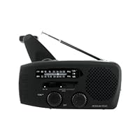 Etón FR150 Microlink Solar-Powered, Self-Powered AM/FM/Weatherband Portable Radio with Flashlight and Cell Phone Charger (Black)