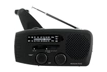 Etón FR150 Microlink Solar-Powered, Self-Powered AM/FM/Weatherband Portable Radio with Flashlight and Cell Phone Charger (Black)