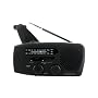 Et�n FR150 Microlink Solar-Powered, Self-Powered AM/FM/Weatherband Portable Radio with Flashlight and Cell Phone Charger (Black)