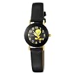 Armitron Women's 2200716 Tweety Bird Gold-Tone Easy to Read Black Leather Watch