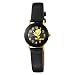 Armitron Women's 2200716 Tweety Bird Gold-Tone Easy to Read Black Leather Watch