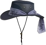 BARMAH HAT SUN HAT 1047 LADIES CANVAS DROVER: Navy or Beige